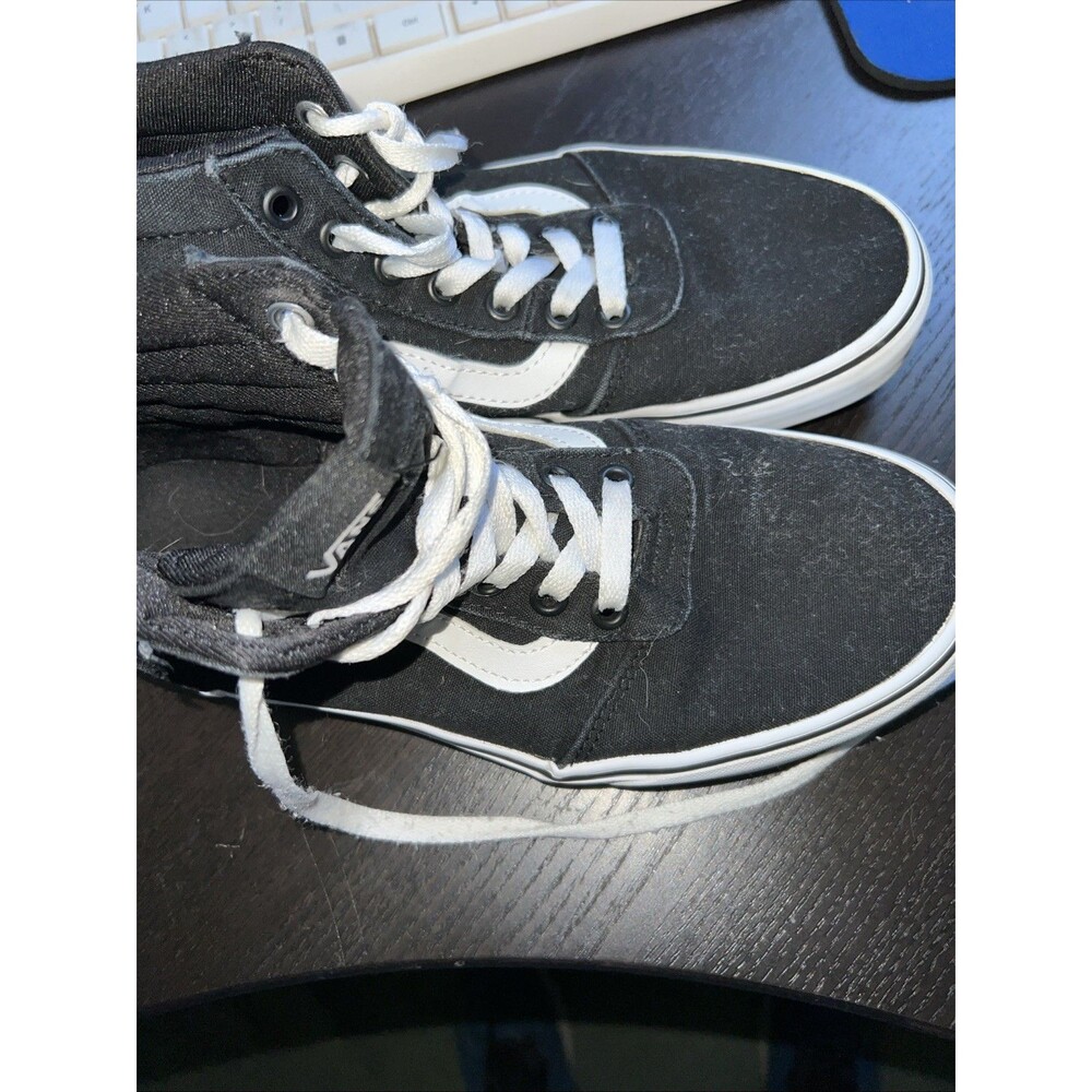 Vans Off the Wall Blackout Defence  High Top Lace Up Shoes Women’s 9 721356